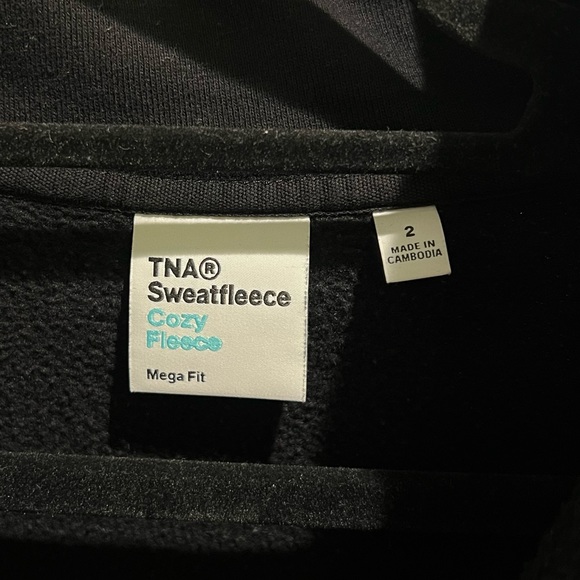 Aritzia TNA Sweatfleece Cozy Megafit Zip - Picture 3 of 5